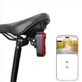 thumbnail image 4 of 2X Luz Trasera para Bicicleta con Cámara Grabadora 1080P HD, Visión de 150 Grados, Interconexión con Teléfono, Cámara de Visión Trasera Impermeable., 4 of 5