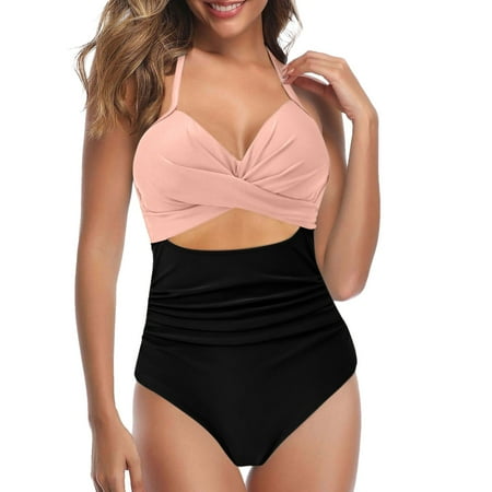 Shorts And Bikini Thong Hot 2025 Women s Swimsuit Sexy Cut Out Swimsuit With Waistband High Waist Front Lace Up Swimsuit