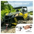 thumbnail image 5 of ATV UTV Winch 3500 lb Electric, Synthetic Rope Waterproof Winch, Wired Remote Control, 12V Winch for Off-Road Recovery, 5 of 6