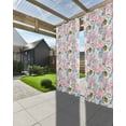 thumbnail image 3 of nqOlkjepod Outdoor Curtains for Patio Waterproof, Pink Blue Coral Outdoor Privacy Panels Grommet, Coastal Summer Beach Fish Ocean Blackout Outside Curtains for Porch/Cabana/Pergola 54"x108", 1 Panel, 3 of 8