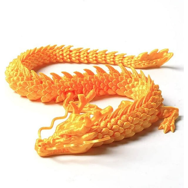 3D Printed Articulated Dragon Action Figure, Realistic High Quality PLA ...