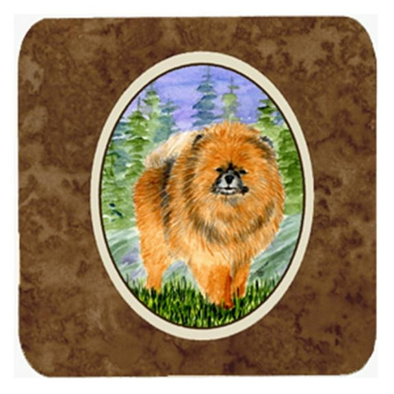 Pomeranian Foam Coasters, Set Of 4