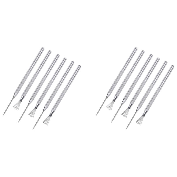 Herramientas de Arcilla, 12 Piezas Herramientas de Detalle de Cerámica para Esculpir Arcilla Herramientas de Textura de Alambre de Plumas Kit de Modelado de Tallado de Arcilla