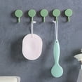 thumbnail image 4 of Hooks for Hanging5-Pack Adhesive Wall Hooks for Bathroom and Kitchen - No-Drill Damage- Installation - Strong Adhesive 360 Rotation - Ideal for Hanging Towels Utensils, 4 of 6