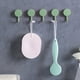 thumbnail image 3 of Ganchos de pared adhesivos Fdksdf (paquete de 5) para baño y cocina. Instalación sin taladros. Adhesivo fuerte con rotación de 360 grados. Ideales para colgar toallas y utensilios., 3 of 5