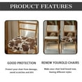 thumbnail image 6 of HELLHERO Cow Print Chair Seat Covers for Dining Room, Elasticity Kitchen Chair Cushion Slipcover Set of 2, Dining Room Chairs Seat Cover, 6 of 7