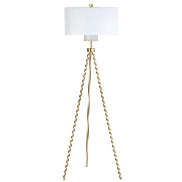 Safavieh Enrica 66 In H Glam Floor Lamp Brass Gold Walmart Com Walmart Com