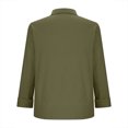 thumbnail image 4 of Women's Oversized Casual Jackets New Cardigan for Women Business Casual Open Front Office Work Lightweight Suit Jackets Fall Blazers with Pocket Army Green XXL, 4 of 6