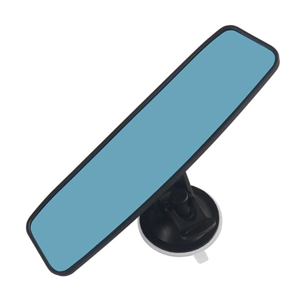 Espejo de instructor de conducción Universal ABS Ajustable Reutilizable 360 Gira Durable 240x65mm Azul kusrkot Espejo retrovisor del coche