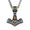Silver, variant on Mens Gold Plated Viking Thors Hammer Valknut Mjolnir Pendant Necklace Men