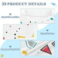 thumbnail image 2 of FORMRS Boys Rash Guard Short Sleeves Swim Shirt Quick Dry UPF 50+ Sun Protection, Sizes 3-12T, Red Simple Shapes, 2 of 6