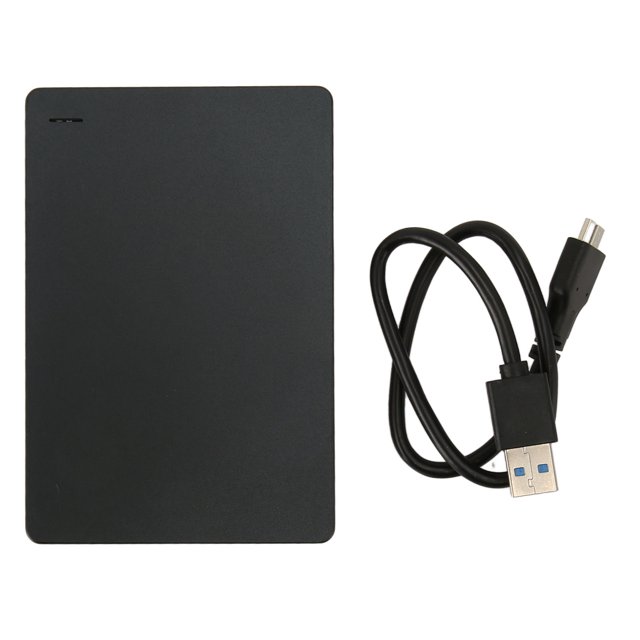 Disco duro externo de 2,5 pulgadas USB 3.0 de 5 Gbps, aleación de aluminio, Plug and Play, disco duro móvil ultrafino para PC, TV, teléfono, color negro, 160 G