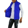 thumbnail image 6 of ToBeInStyle Men's Zip Up Sleeveless High Collar Polar Fleece Vest - Royal Blue - XL, 6 of 7