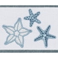 thumbnail image 2 of Authentic Hotel and Spa  Teal Blue Turkish Cotton Starfish Embroidered Hand Towels (Set of 2), 2 of 2
