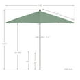 thumbnail image 4 of California Umbrella Venture 9' Bronze Market Umbrella in Spa, 4 of 5