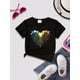 thumbnail image 1 of Young Girl Solid Color Casual Short Sleeve T-Shirt, 1 of 6