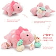 thumbnail image 4 of MaoGoLan 17.6inch Plush Dinosaur Stuffed Animals Mommy Triceratops with 3 Baby Dinosaurs, 4 of 8