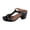 Black, variant on Women's Chunky Block Heels Sandals - Platform High Heel Strappy Summer Sandals with Ankle Strap, Square Open Toe Dressy Comfortable Shoes for Women