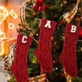 thumbnail image 6 of Lssam Stockings with Initials, Monogrammed Stockings - 18" Large Letter A Embroidered Christmas Stocking, Personalized Stocking for Fireplace Family Party Hanging Decor, 6 of 8