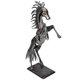thumbnail image 4 of Metal Horse Unique 3D Design Standing Horse Abstract Animal Decorative Statue for Desktop Decoration, 4 of 5