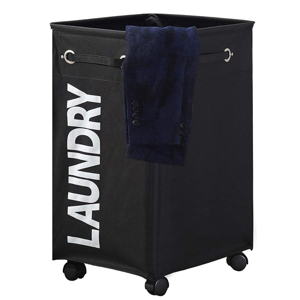 CESTO DE ROPA SUCIA CON RUEDAS PLEGABLE CUADRADO NEGRO KECOMPRAS CESTO ...