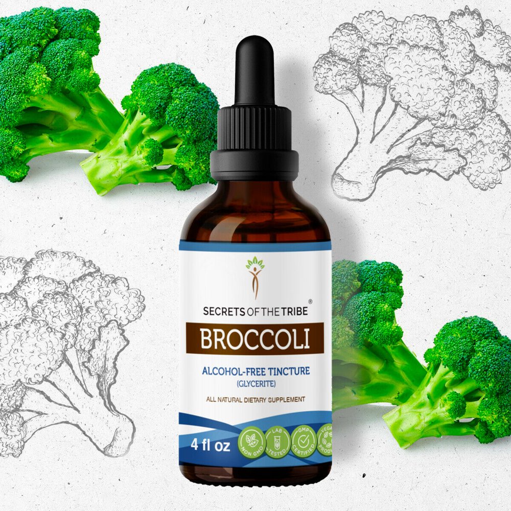 Broccoli Tincture AlcoholFREE Extract, Organic Broccoli Bao Zi Gan Lan