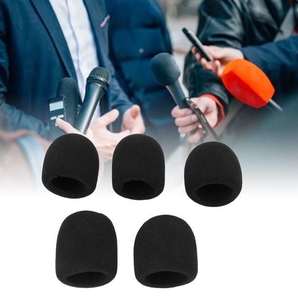 24 Pcs Couvercle De Microphone Eponge - 6 Couleurs Pour KTV, Scène Et Interviews (Rouge, Bleu, Gris, Vert, Noir, Orange)