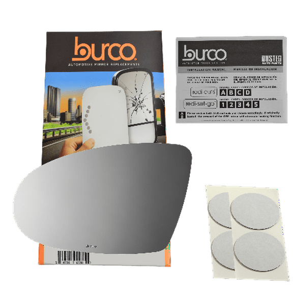 Burco Side View Mirror Replacement Glass - Clear Glass - 2612