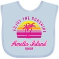 thumbnail image 3 of Inktastic Summer Enjoy the Sunshine Amelia Island Florida in Pink Boys or Girls Baby Bib, 3 of 4