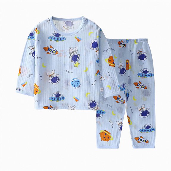 Baby Boys Girls Pajama Sets Toddler Long Sleeve Sleepwear Sets Rayon From Bamboo Pajamas Sets Pjs,Striped 6-12 Months 12-24 Months 2t 3t 4t 5t 6t 7t 8t 9t Children Light Blue