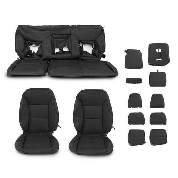 LT Factory Style Full Kit Seat Covers Fit For 2019 2020 2021 Chevy Silverado