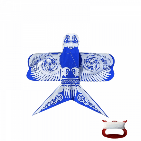 Giant Kite Material Bao Spring Kite Traditional Chinese Sand Swallow Children Hand-painted Dance (Blue Pot Bottom 78-80cm)