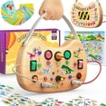 thumbnail image 1 of Flycoost Montessori de Busy Board para bebés y niños pequeños de 1 año o más, 1 of 7