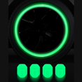 thumbnail image 4 of Universal Fluorescent Car Tire Valve Caps Luminous ее Caps X1A5 F3Y6, 4 of 7