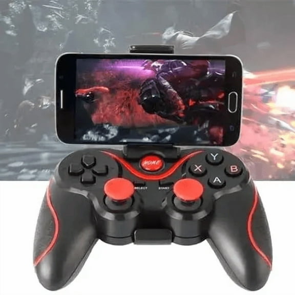 X3 Wireless Gaming Controller for Android, iOS, PC, TV - Dual Vibration Joystick, Bluetooth & Wired Mode, Built-in Battery, Perfect Gift for Kids & Adults
