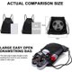 thumbnail image 5 of Bolsa de fútbol con cordón (negra, pelota no incluida) Mochila de baloncesto para niños y niñas Bolsa para botas de fútbol para hombres Bolsa de PE de voleibol plegable Bolsa de deporte Bolsa de mall, 5 of 5