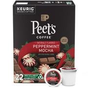 Peet's Coffee K-Cup Pods Peppermint Mocha Coffee 22 - 0.33 oz Pods