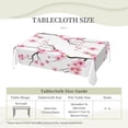 thumbnail image 3 of Cherry Blossom Rectangle Tablecloth Pink Branch Tree Japan Blooming Flowers Table Cloth Dining Table Cover for Home Kitchen Restaurant Party Buffet Picnic 60 x 84 Inch, 3 of 7