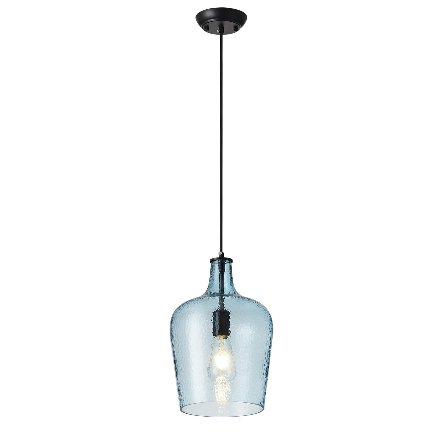 Aiwen Blue Glass Light Fixture Modern Home Pendant Light Bedside Living Room Kitchen Island Ceiling Lamp