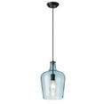 thumbnail image 2 of Aiwen Blue Glass Light Fixture Modern Home Pendant Light Bedside Living Room Kitchen Island Ceiling Lamp, 2 of 7
