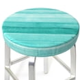 thumbnail image 3 of Lsque Teal Turquoise Round Bar chair cushion covers Velvet Fabric Premium Comfort Protects from Scratches and Stains for 14-17 Inch Chair- 14 inch, 3 of 7