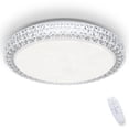 thumbnail image 1 of OOWOLF LED Ceiling Light, 40W 15.4 Inch Dimmable Ceiling Light Brightness Adjustable LED Fixture Lamp Modern Ceiling Lamp Close to Ceiling Lights for Bedroom Kitchen Living Room Lighting, 3000-6000K, 1 of 4