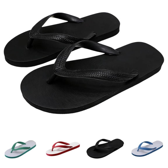 Bxsruta Comfortable Unisex Flip Flops Non-Slip Sole Soft Rubber EVA Casual Sandals for Everyday Summer Indoor Outdoor Wear