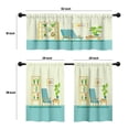 thumbnail image 4 of LALILO Kitchen Curtains and Valances Set of 3 36" Flat Retro Window Treatment Tiers for Window Decor, 4 of 5