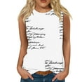 thumbnail image 2 of lSLJS Mode Décontractée d'Été Imprimé Sans Manches Col Rond Blouse Débardeur, Débardeurs pour Femmes, 2 of 6