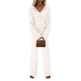 thumbnail image 1 of Conjunto Deportivo PRETTYGARDEN 2 Piezas Sudadera con Capucha y Pantalones Blanco XXL, 1 of 5