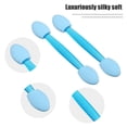 thumbnail image 4 of Unique Bargains 25PCS Dual Sides Eye Shadow Brushes Sponge Applicators Makeup Eyeshadow Brushes Blue with Container, 4 of 6