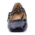 thumbnail image 6 of Journee Womens Gredah Double Buckle Mary Jane Dress Flats, Widths Available, 6 of 9