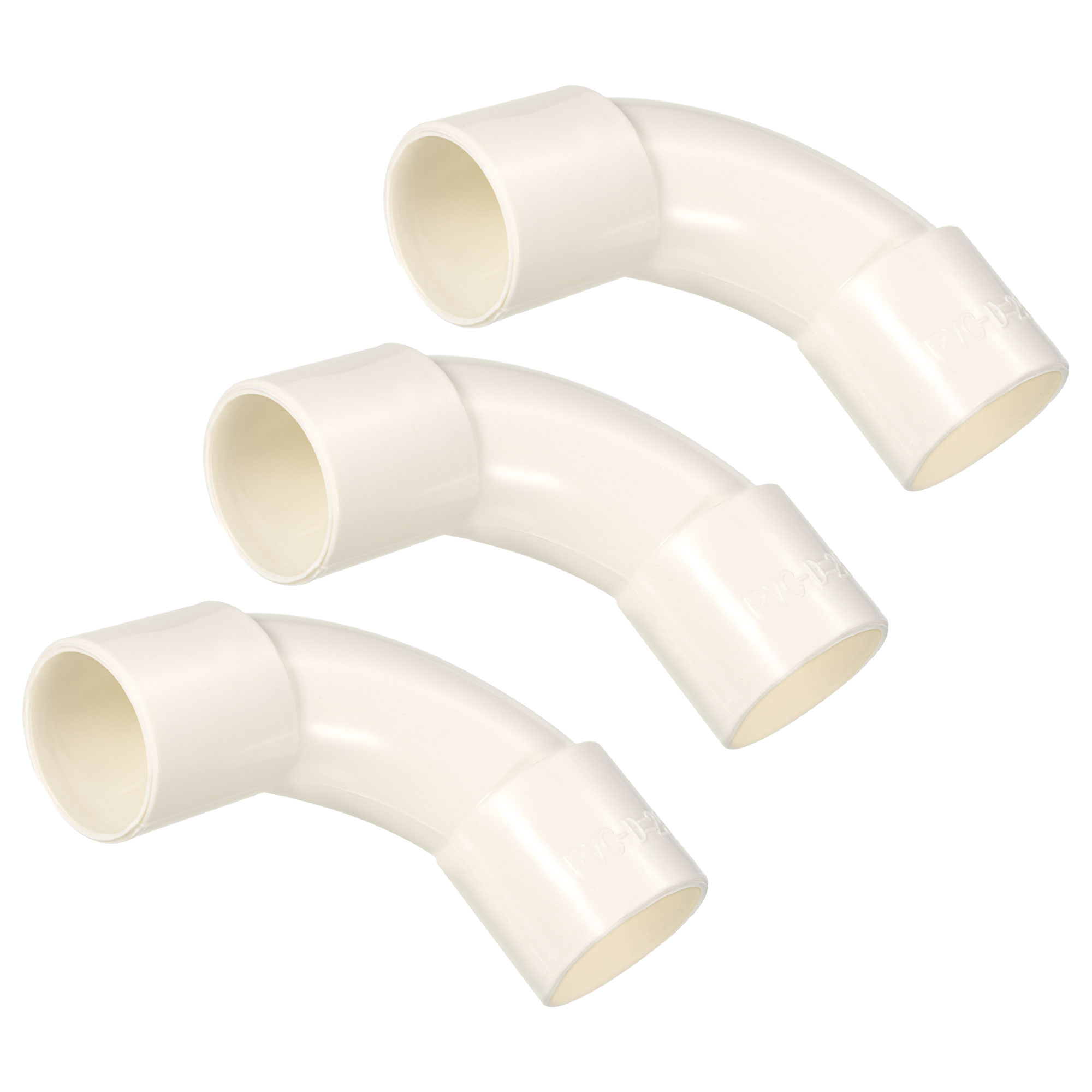 Uxcell PVC Water Pipe Elbow Fitting 25mm ID 100mm Length Tube Connector