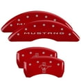 thumbnail image 2 of MGP Caliper Covers 10200SMB2RD Mustang Front/Pony Red Powder Coat - Set of 4 Fits select: 2015-2020 FORD MUSTANG GT, 2 of 4